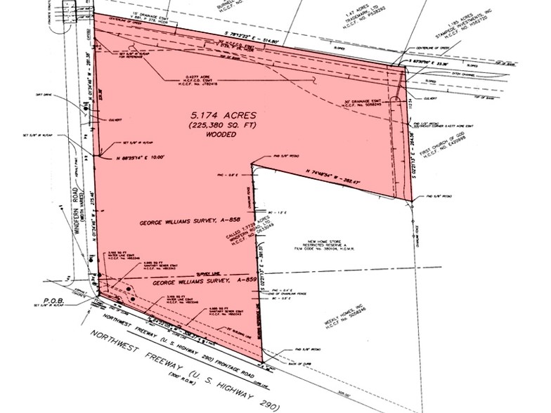 Northwest Fwy & Windfern Rd, Houston, TX for sale - Plat Map - Image 3 of 6