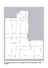 3424 Carson St, Torrance, CA à louer Plan d’étage- Image 1 de 2