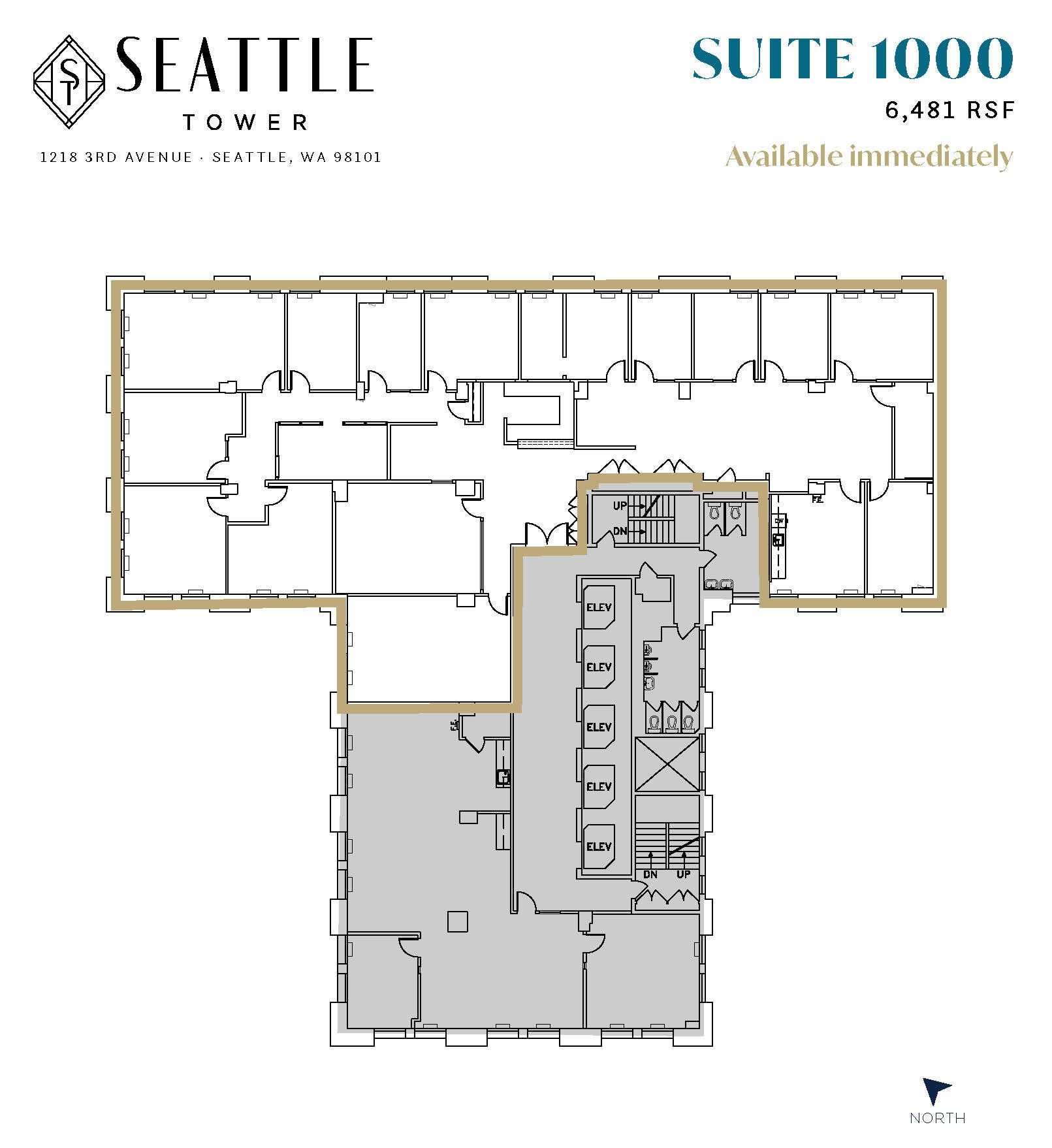1218 3rd Ave, Seattle, WA for lease Floor Plan- Image 1 of 1