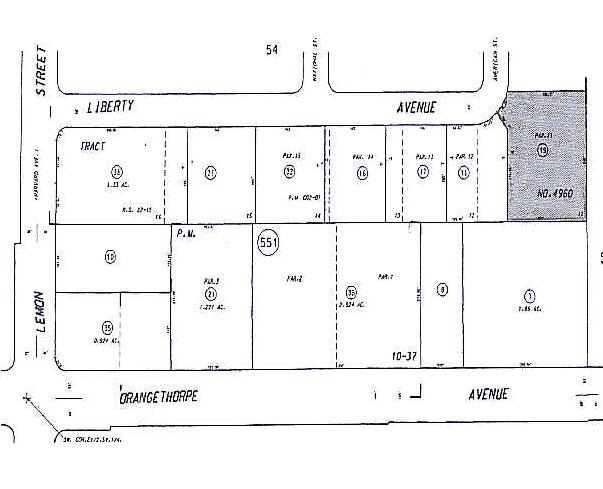 184 E Liberty Ave, Anaheim, CA for lease - Plat Map - Image 2 of 10