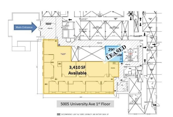 5003 University Ave, Madison, WI à louer Plan d’étage- Image 1 de 1