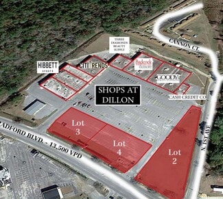 Plus de détails pour 204 Radford Blvd, Dillon, SC - Terrain à louer