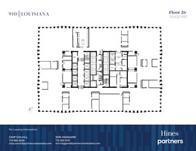 910 Louisiana St, Houston, TX à louer Plan d’étage- Image 1 de 1