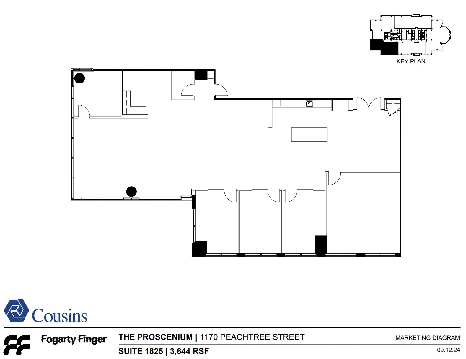 1170 Peachtree St, Atlanta, GA for lease Floor Plan- Image 1 of 1
