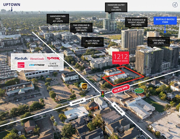 1212 Waugh Dr, Houston, TX à vendre - Photo du bâtiment - Image 2 de 5