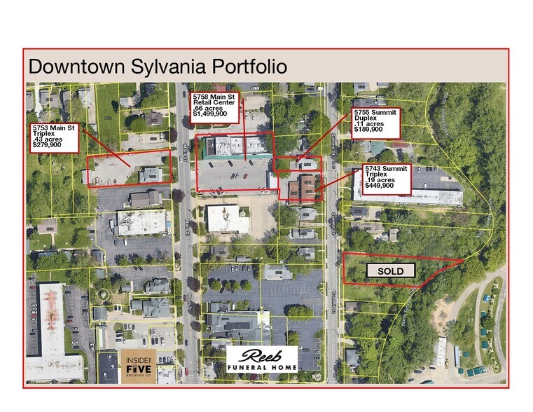 Downtown Sylvania Family Portfolio portefeuille de 4 propriétés à vendre sur LoopNet.ca - Photo principale - Image 1 de 5