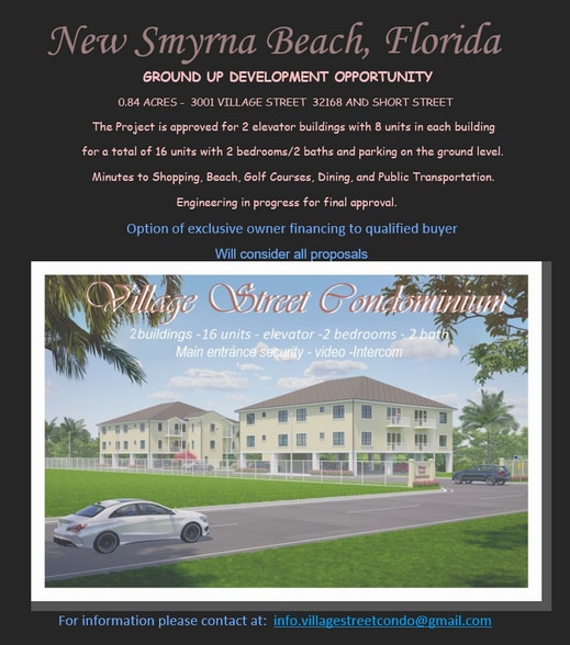 3001 Village St, New Smyrna Beach, FL for sale - Building Photo - Image 1 of 4