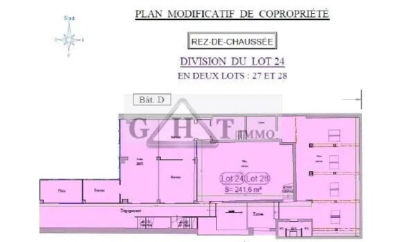 Bureau dans Montreuil à vendre - Plan d’étage - Image 1 de 2
