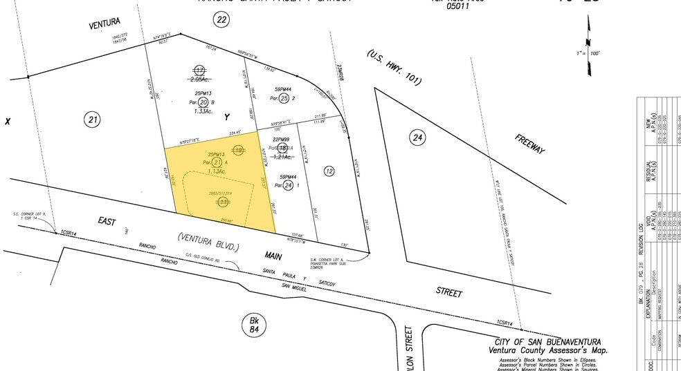 4051 E Main St, Ventura, CA for lease - Plat Map - Image 2 of 7