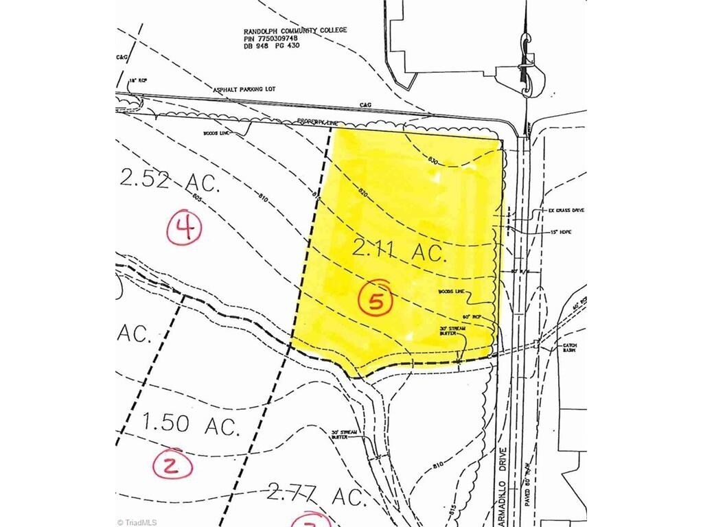 McDowell Rd, Asheboro, NC à vendre Plan cadastral- Image 1 de 2