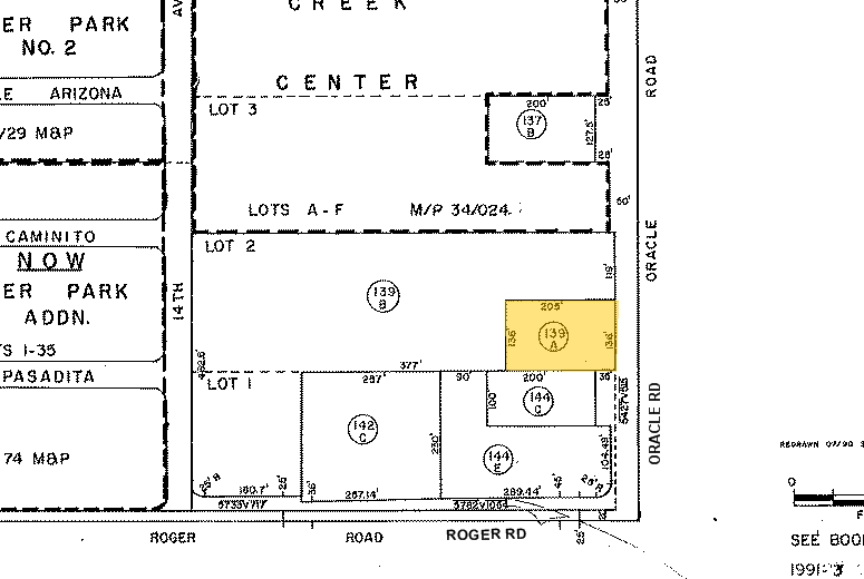 4037-4043 N Oracle Rd, Tucson, AZ à louer - Plan cadastral - Image 2 de 2