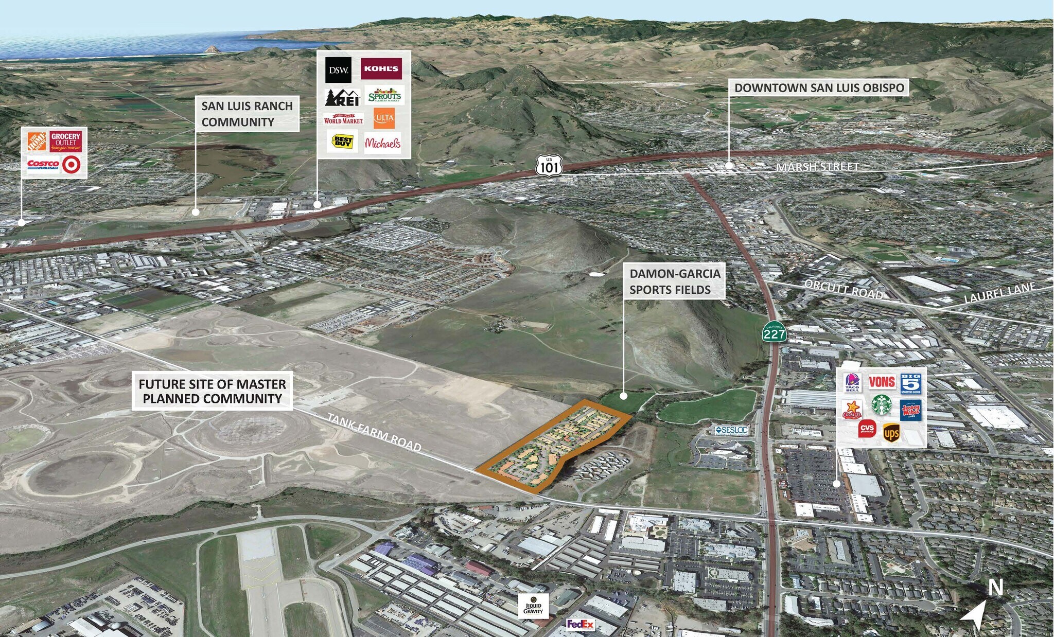 600 Tank Farm Rd, San Luis Obispo, CA à vendre Aérien- Image 1 de 8