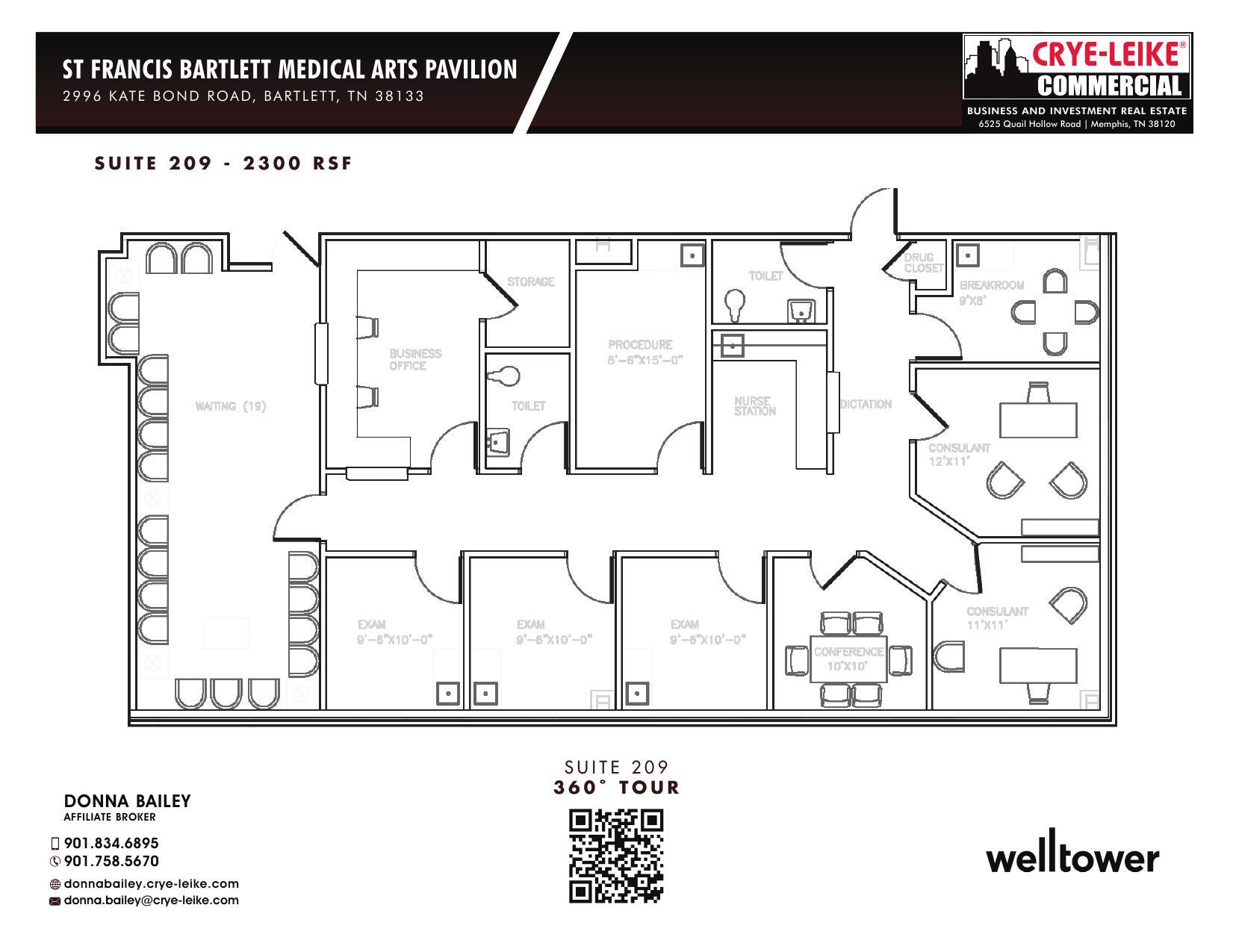 2996 Kate Bond Rd, Bartlett, TN à louer Plan d’étage- Image 1 de 1