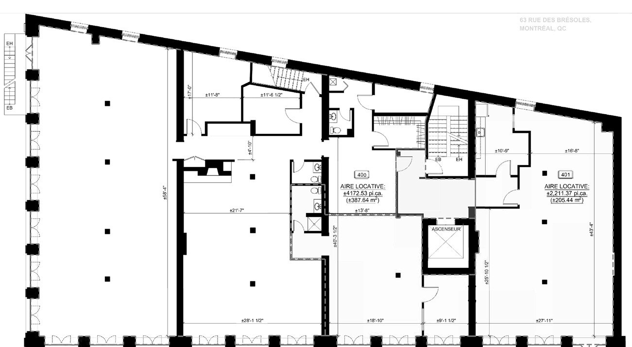 59-71 Rue De Brésoles, Montréal, QC for lease Floor Plan- Image 1 of 5