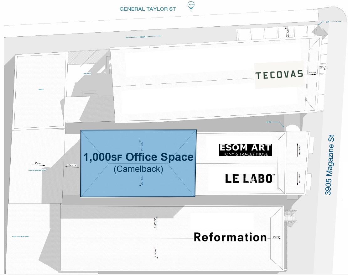 3905 Magazine St, New Orleans, LA for lease Aerial- Image 1 of 6