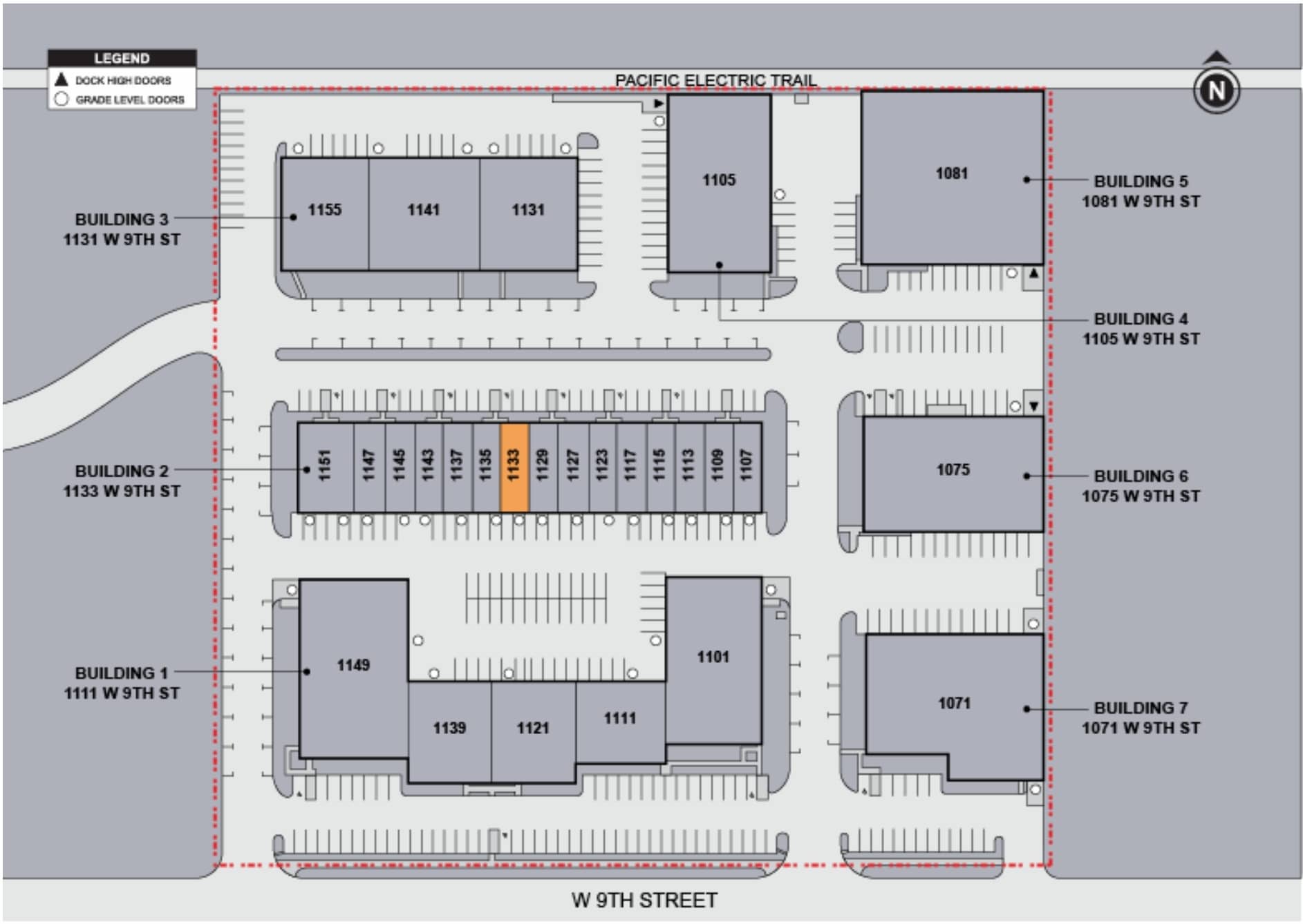1101-1149 W 9th St, Upland, CA for lease Site Plan- Image 1 of 1