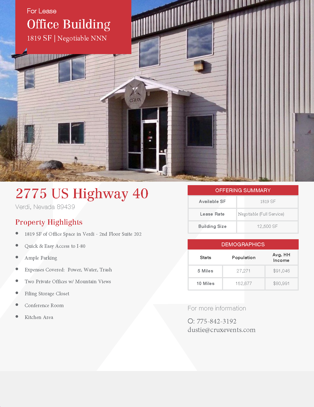 2775 US Highway 40 W, Verdi, NV for lease Building Photo- Image 1 of 19