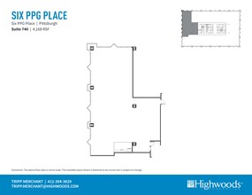 1 PPG Pl, Pittsburgh, PA à louer Plan de site- Image 1 de 1