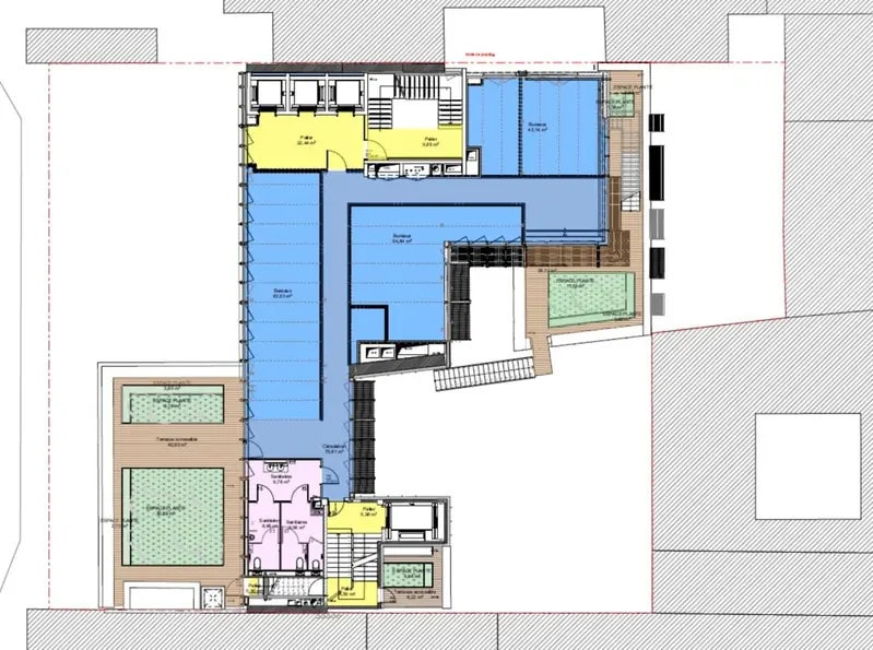 88-90 Rue Cardinet, Paris for lease Floor Plan- Image 1 of 2