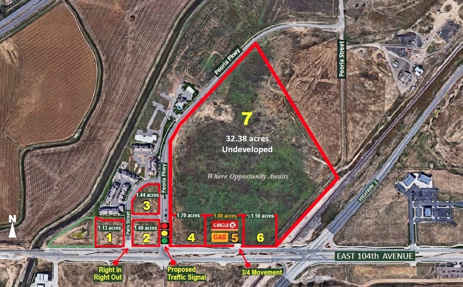 E 104th Ave & Peoria @ Peoria St, Commerce City, CO à vendre - Photo principale - Image 1 de 2