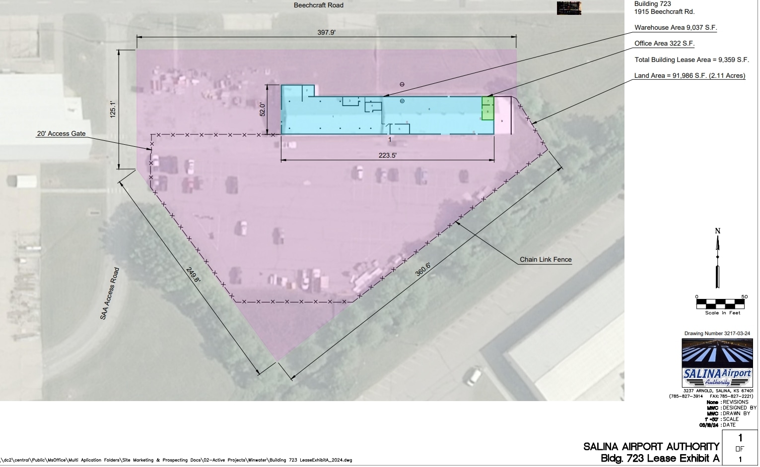 1915 Beechcraft Rd, Salina, KS for lease Floor Plan- Image 1 of 1