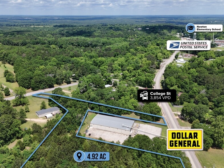 adj. to 1010 College St, Newton, AL for sale - Aerial - Image 3 of 7