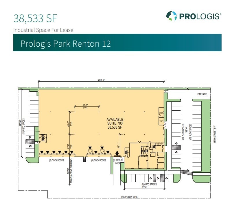 700 SW 34th St, Renton, WA for lease Floor Plan- Image 1 of 1