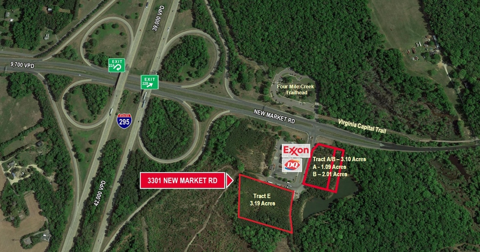 3301 New Market Rd, Henrico, VA à vendre - Aérien - Image 2 de 3