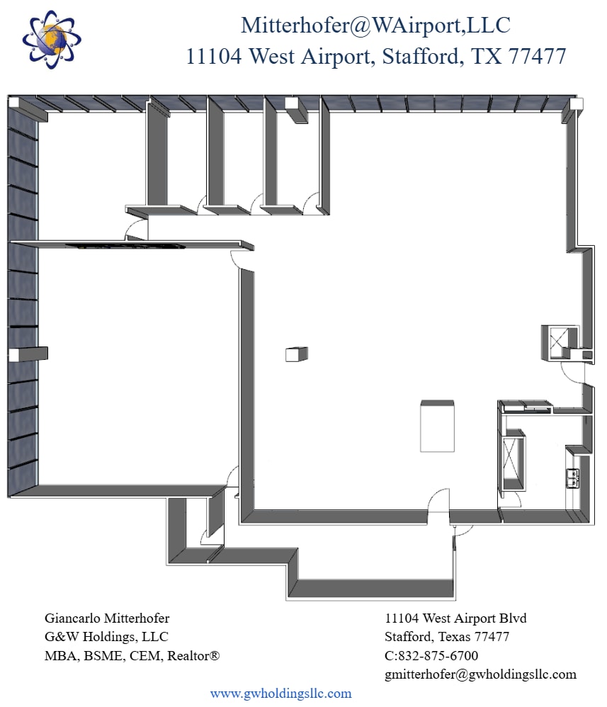 11104 W Airport Blvd, Stafford, TX à louer Plan d’étage- Image 1 de 1