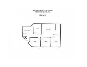 1601 Dove St, Newport Beach, CA for lease Floor Plan- Image 1 of 1