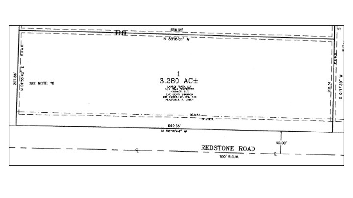 2130 Redstone Road Southwest, Huntsville, AL à vendre - Plan cadastral - Image 3 de 3