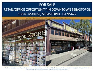 Plus de détails pour 138 N Main St, Sebastopol, CA - Commerce de détail à vendre
