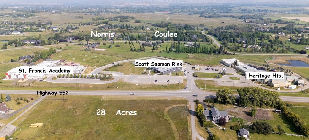 552 E Foothills Acres, Foothills, AB for sale - Aerial - Image 2 of 5