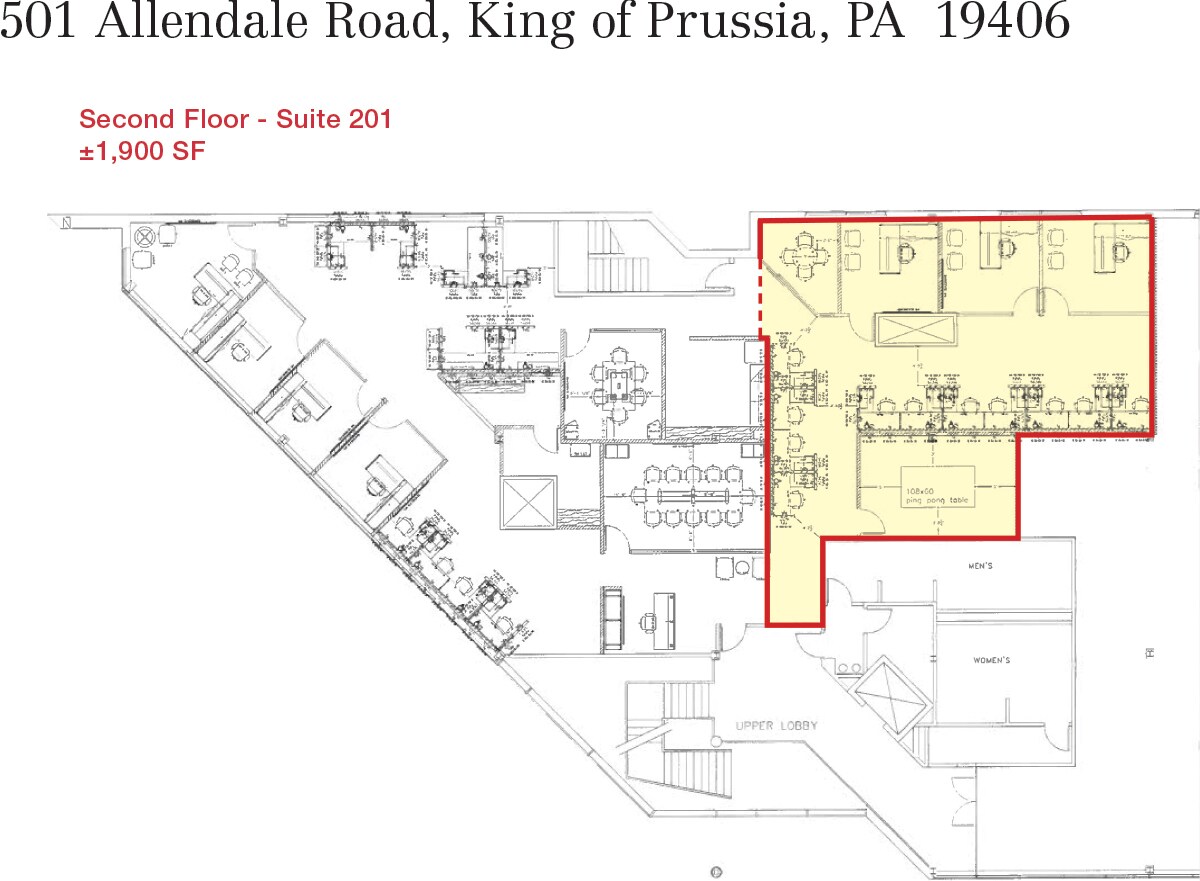 501 Allendale Rd, King Of Prussia, PA for lease Floor Plan- Image 1 of 1