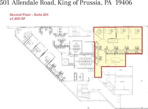 501 Allendale Rd, King Of Prussia, PA for lease Floor Plan- Image 1 of 1