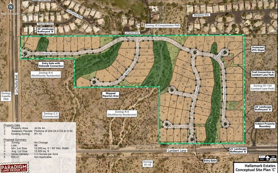 NEC Lambert Ln, Oro Valley, AZ for sale - Site Plan - Image 2 of 2