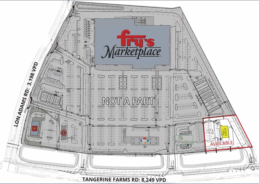 NEC Tangerine & Lon Adams, Marana, AZ for lease - Site Plan - Image 2 of 2