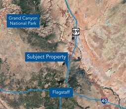 28284 N US Highway 89, Flagstaff, AZ - AÉRIEN  Vue de la carte