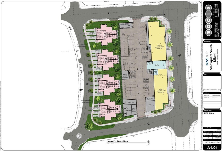 6800 SW 62nd Ct, South Miami, FL à louer - Plan de site - Image 3 de 5