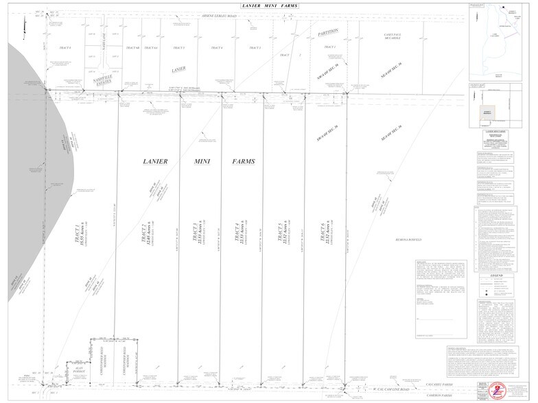 1330 W Cal Cam Line Rd, Lake Charles, LA à vendre - Plan de site - Image 2 de 2