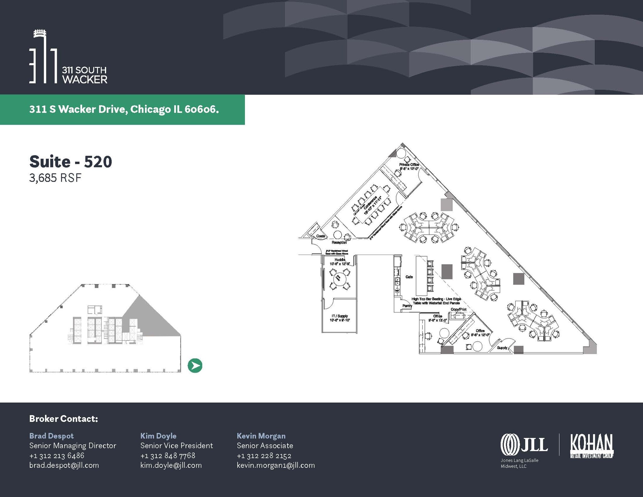 311 S Wacker Dr, Chicago, IL à louer Plan d’étage- Image 1 de 5