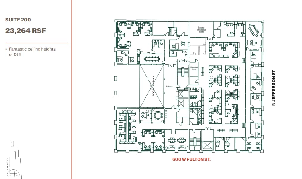 600 W Fulton St, Chicago, IL for lease Floor Plan- Image 1 of 1