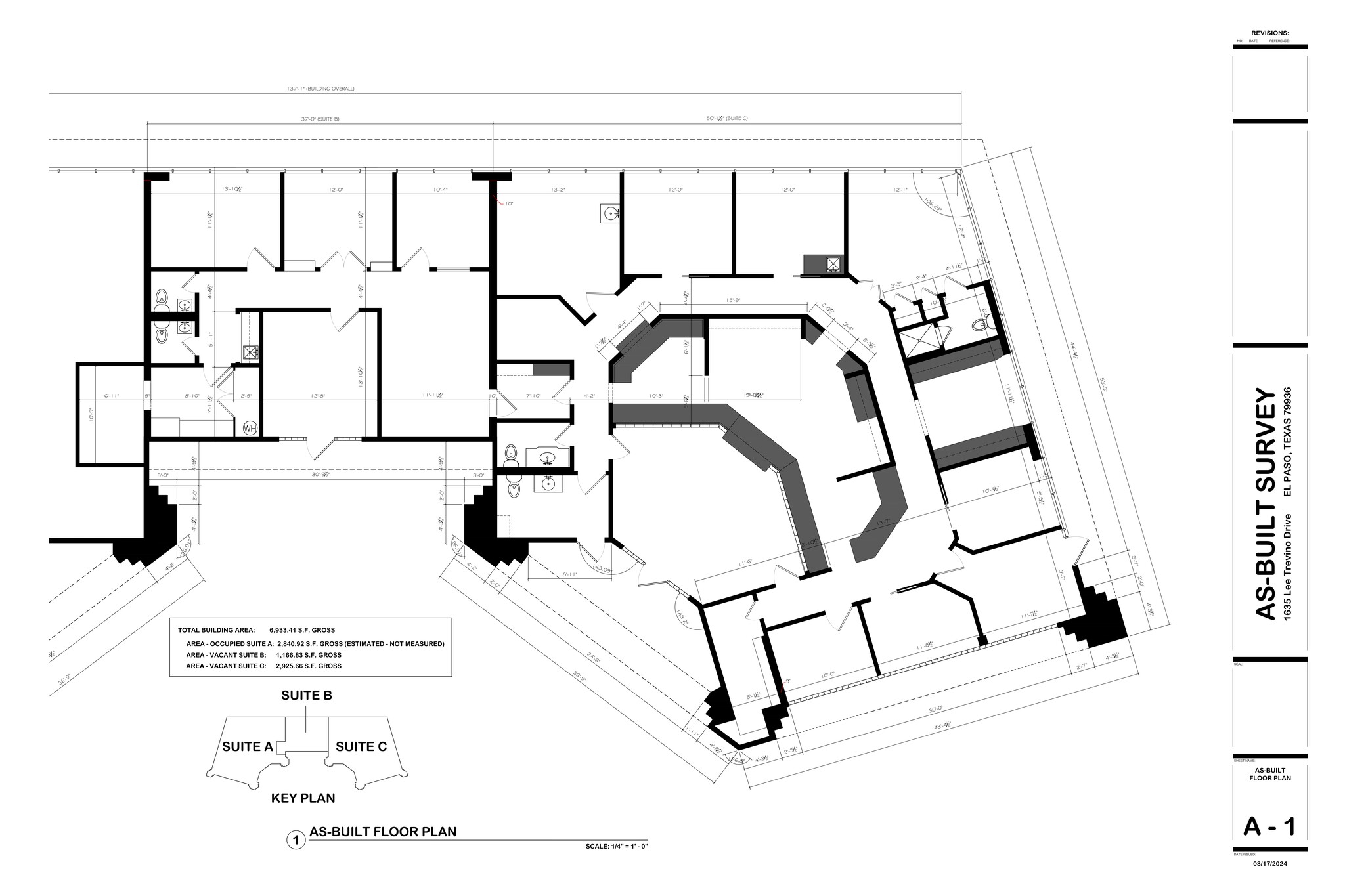 1635 Lee Trevino Dr, El Paso, TX à louer Plan de site- Image 1 de 14