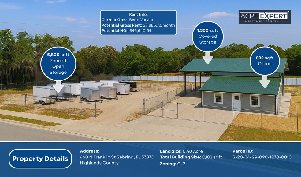 460 N Franklin St, Sebring, FL à vendre - Photo du bâtiment - Image 1 de 7