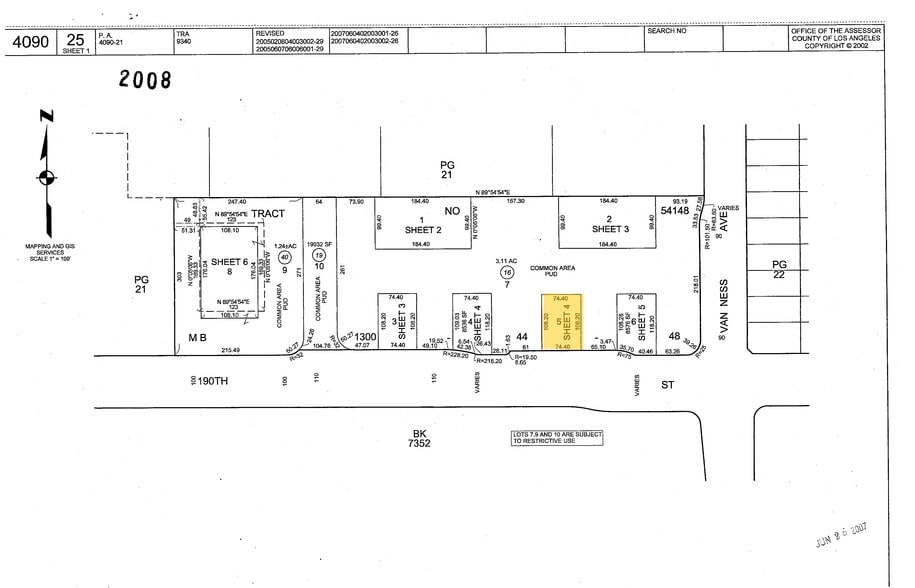 2239-2245 W 190th St, Torrance, CA for lease - Plat Map - Image 3 of 37