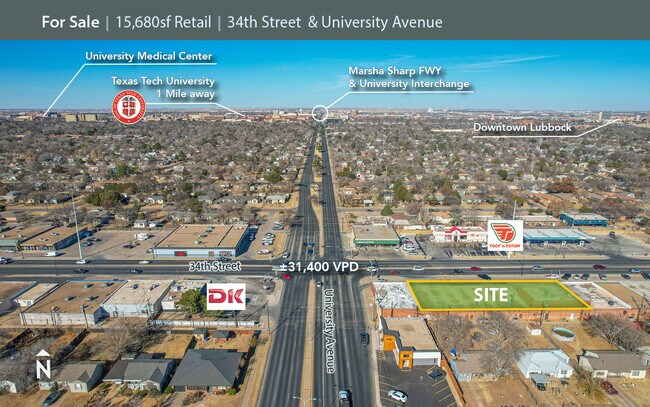 More details for 2431-2449 34th St, Lubbock, TX - Retail for Sale