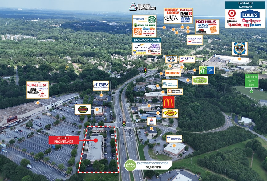2860 East-West Connector SW, Austell, GA à vendre - Photo du bâtiment - Image 3 de 6