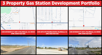 3 Gas Station Approved Parcels-Palmdale - 1031 Exchange Property