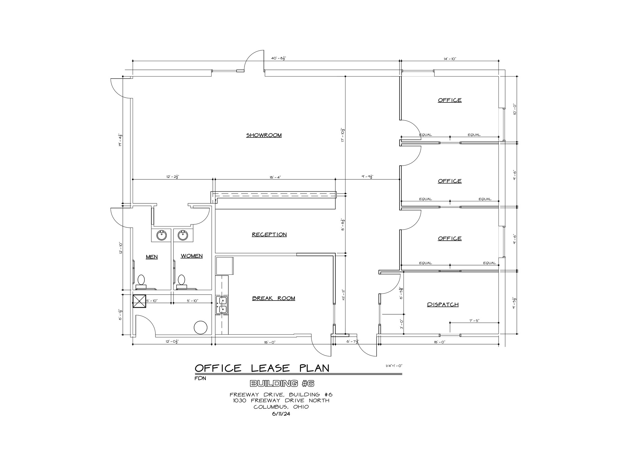 990-1030 Freeway Dr N, Columbus, OH à louer Plan de site- Image 1 de 2