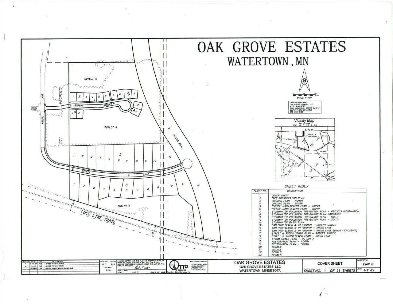 Kristi Ln & Robert St, Watertown, MN for sale Plat Map- Image 1 of 3